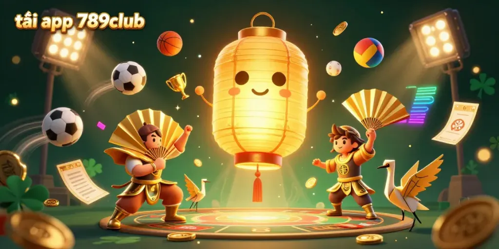 Play and win with tải app 789club at an exciting casino environment featuring vibrant characters and gaming elements.