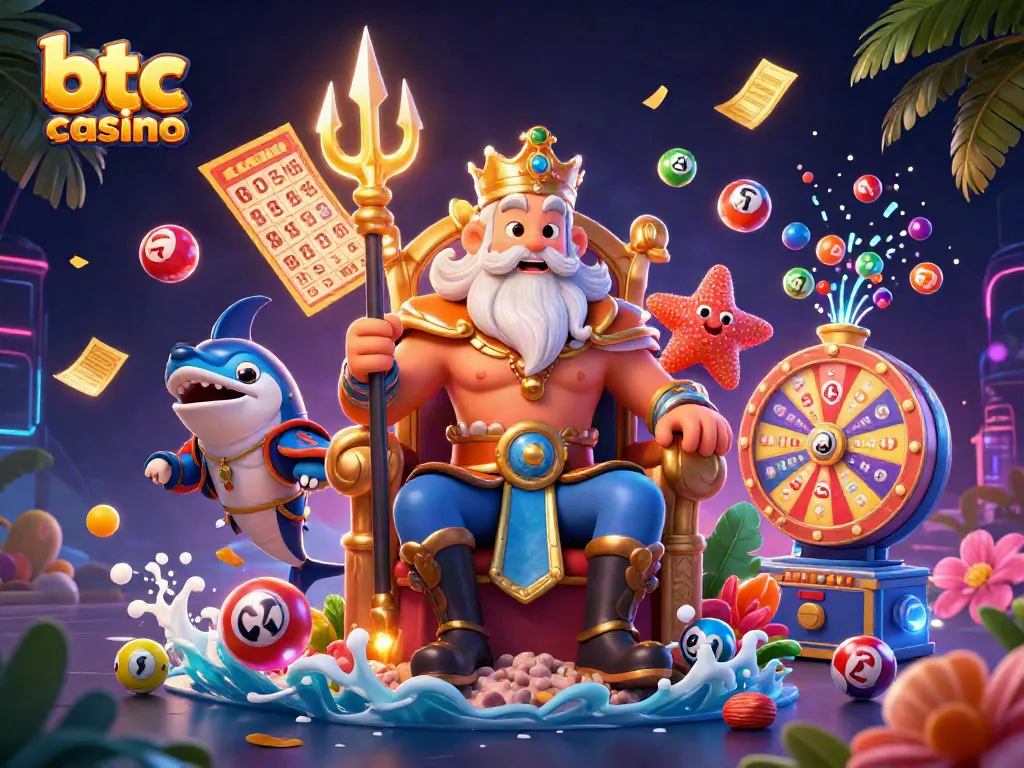 Experience exciting gameplay at the btc casino with colorful lottery elements and dynamic casino action.