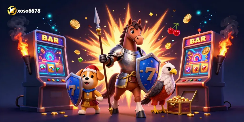 Experience thrilling jackpot excitement at xoso6678 with a vibrant 3D casino scene.