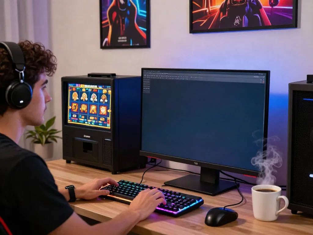 Engaging slot88 gaming experience on a modern desktop setup with vibrant visuals.