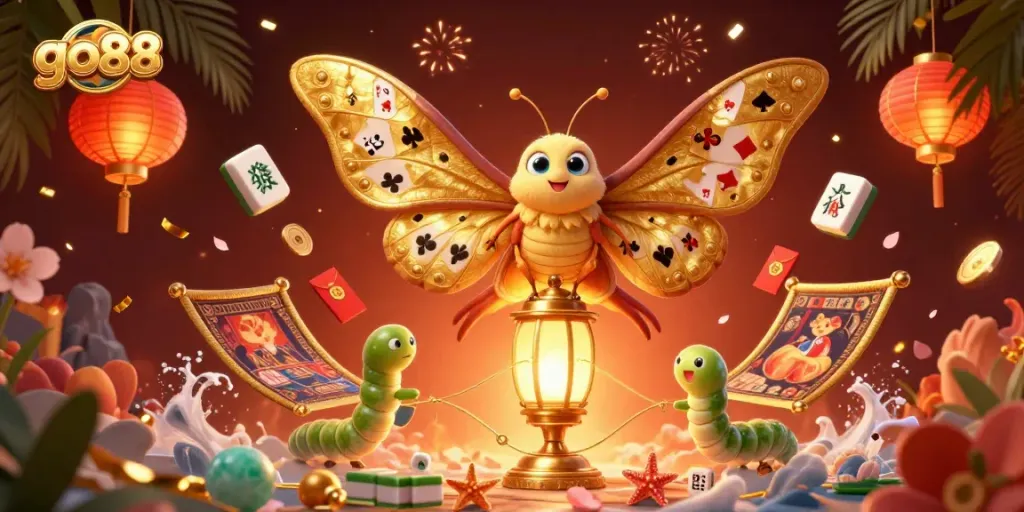 Engage in winning strategies at go88 with vibrant casino-themed 3D illustration.