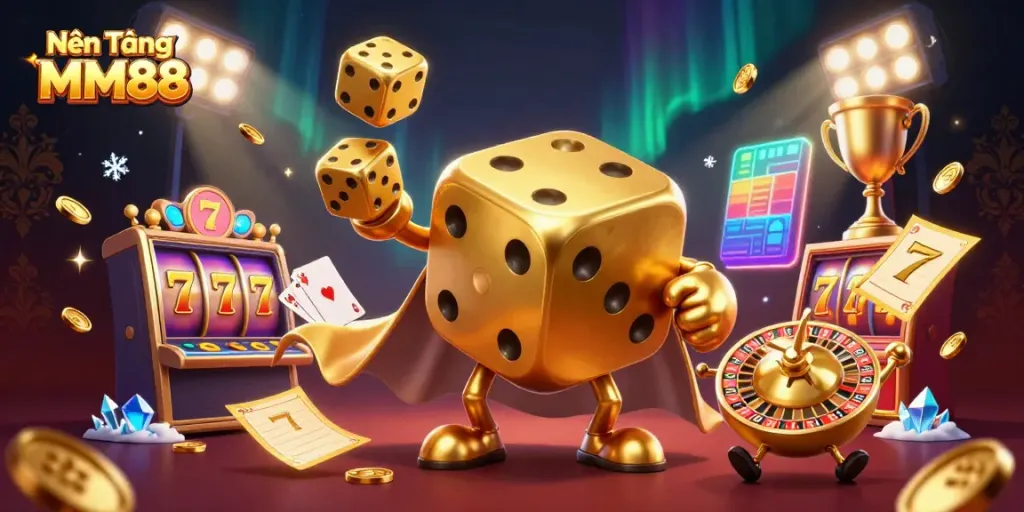 Experience the vibrant gameplay of Nền Tảng MM88 with immersive 3D characters and slot themes.