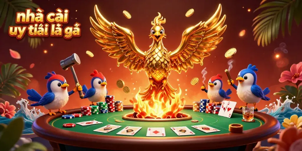 Experience the thrilling world of nhà cái uy tín là gì with a molten phoenix and poker scene