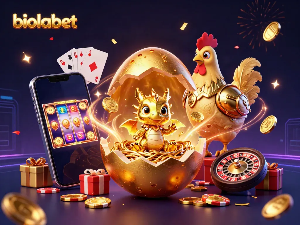 Play engaging slot games at biolabet with thrilling golden dragon and vibrant gaming elements.