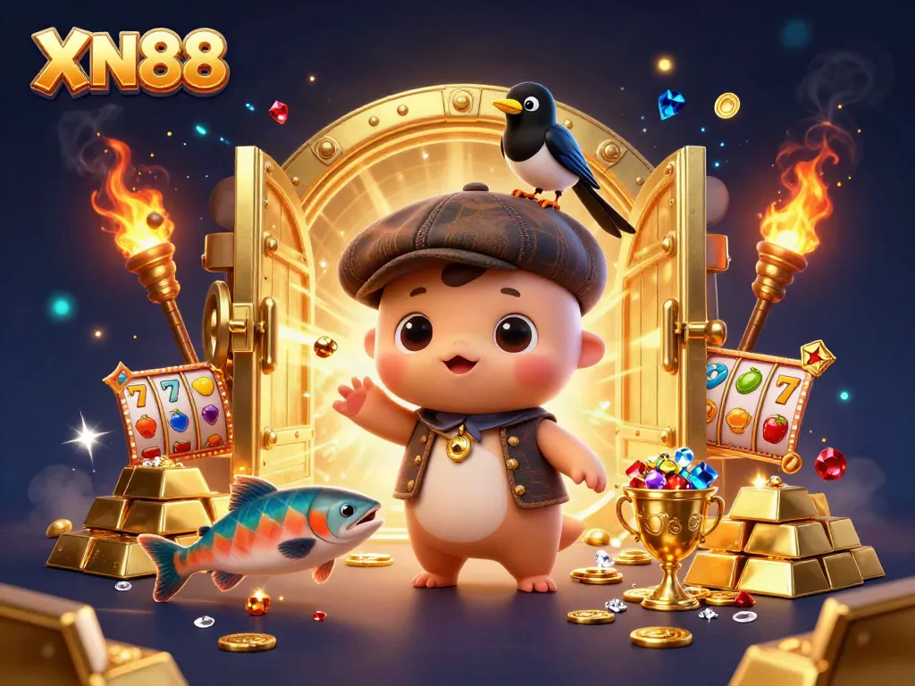 Play XN88 with playful characters and dazzling casino elements in an unforgettable 3D scene.