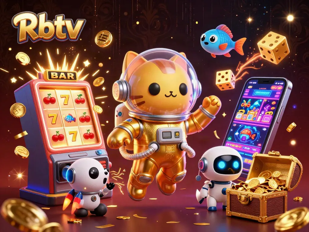 Permainan Rbtv dengan kucing astronaut dan anjing robot dalam tema kasino yang menakjubkan.