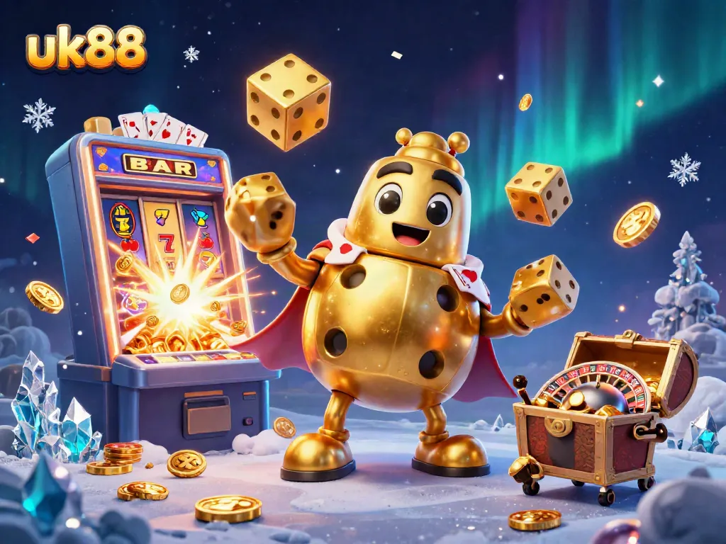 Experience thrilling action at uk88 with a vibrant jackpot explosion and engaging casino characters.