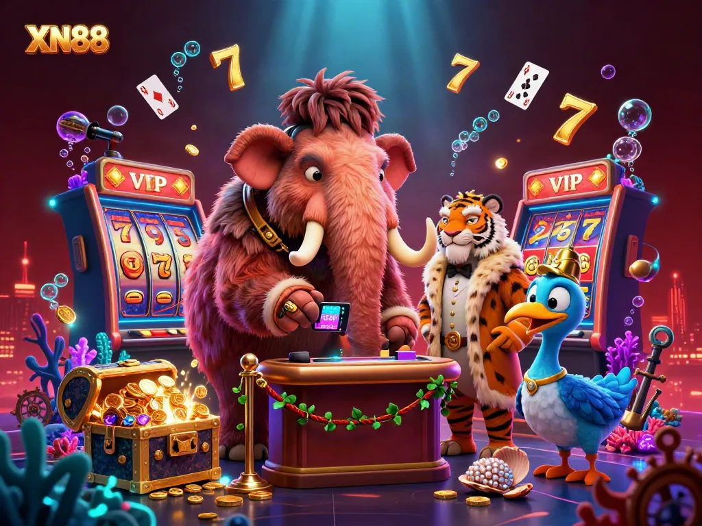 Experience the thrill of XN88 in a vibrant casino scene full of excitement and energy.