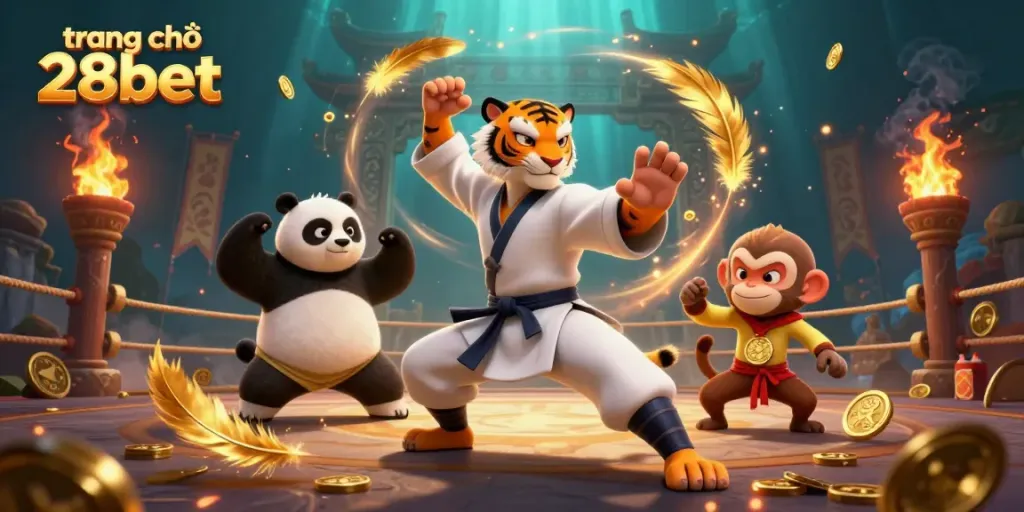 Engage in the exciting atmosphere of trang chủ 28bet, as our kung fu tiger master leads a thrilling casino battle.