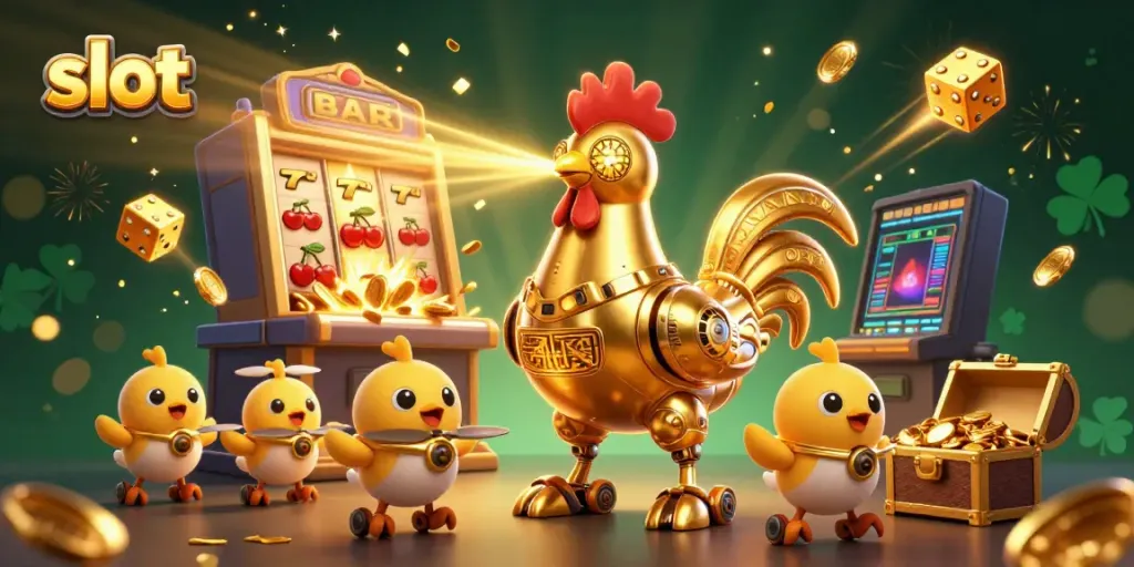 Experience the thrill of slots with vibrant 3D characters and dynamic casino elements.